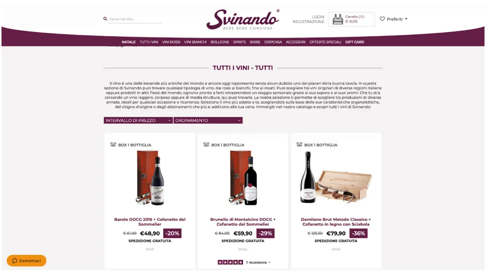 Svinando website