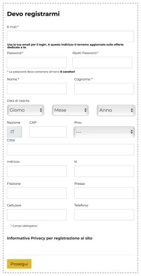 Redesign registration form